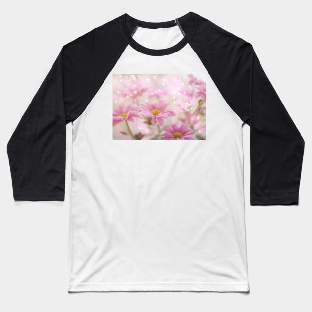 Daisies - Still Life Baseball T-Shirt by Krusty